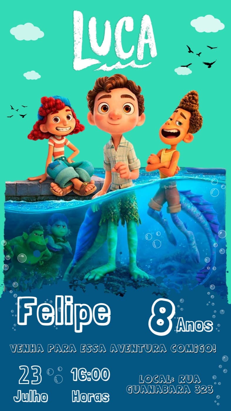 הזמנה לילדים — יום הולדת — פליפה